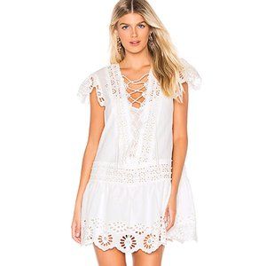 Free People [Medium] Ivory Esperanze Eyelet Mini